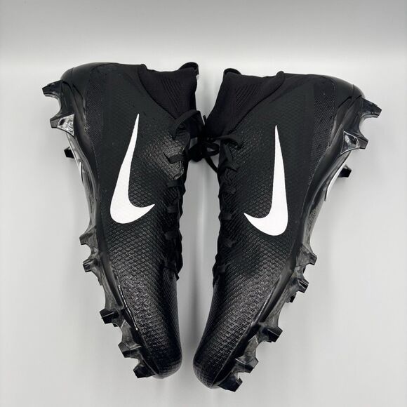 Mens Size 14 Nike Vapor Untouchable Pro 3 Black White Football Cleats AO3021-010 main image 8